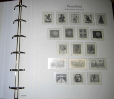 BOREK RINGBINDER ROT Bundesrepublik Deutschland mit 1955 - 1972 Vordrucken