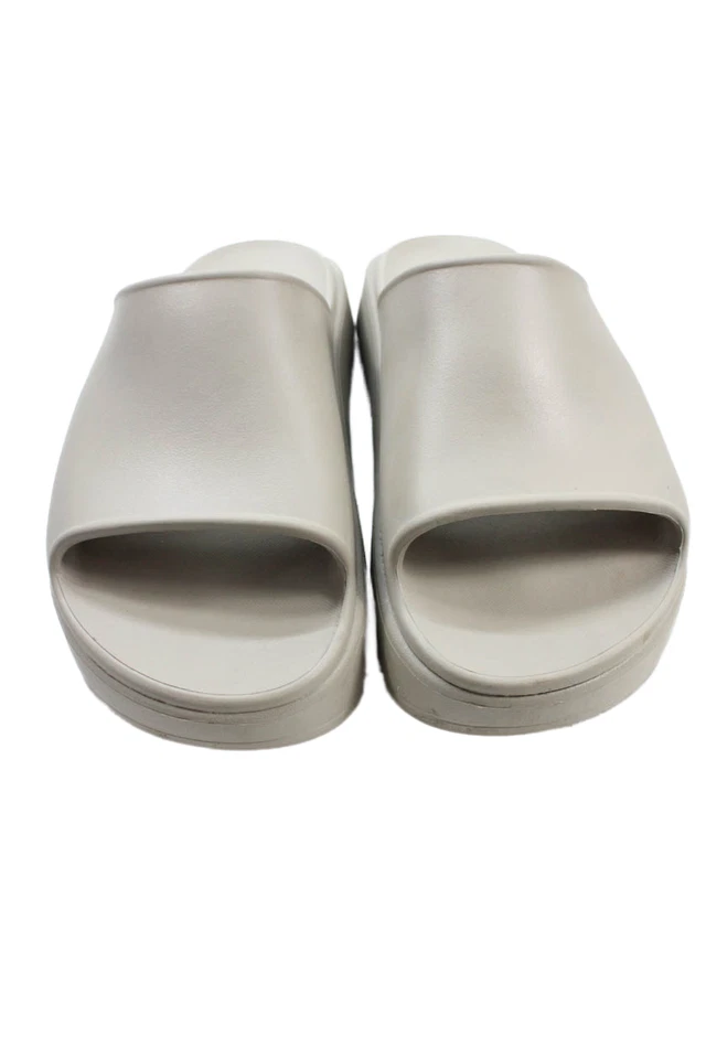 Sandalias de plataforma Zara para mujer lisas deslizables color topo talla 41 11 Foto 2 de 4