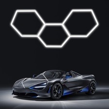 LED Hexagon Garage Lights: 15900LM Super Bright 3 Hexagon LED Lights Car Deta...