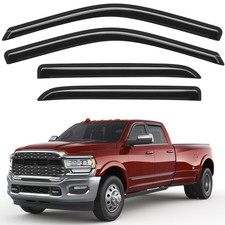 Outside-Mount Window Rain Guards Fit for Dodge Ram 1500 2009-2024/2010-2025 R...