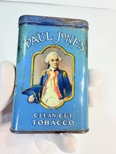 VINTAGE PAUL JONES ADVERTISING CLEAN CUT EMPTY TOBACCO TIN