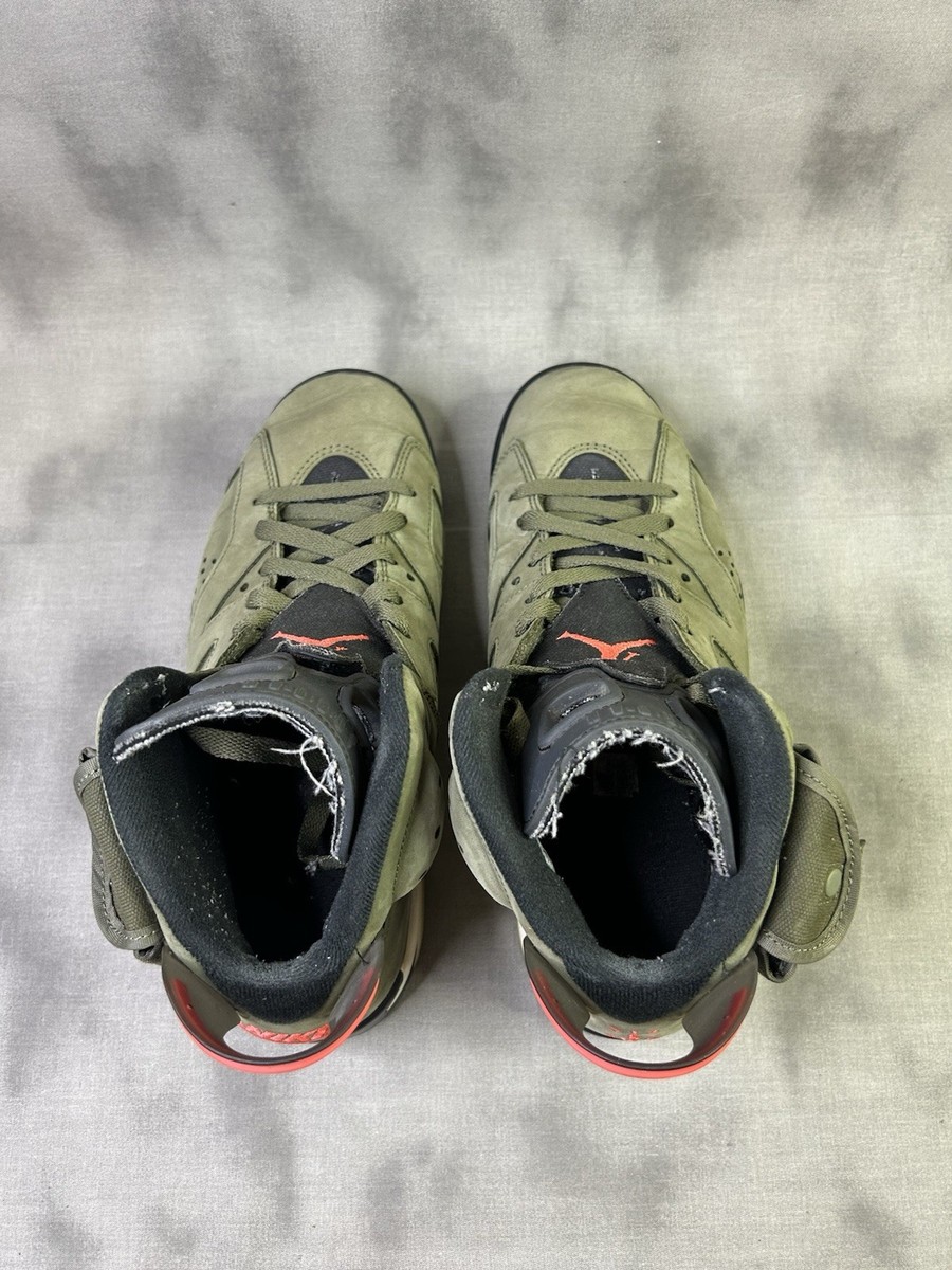 Size 8 - Jordan 6 Retro x Travis Scott Mid Olive 193150605345| eBay