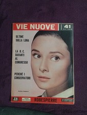 Rivista Anni 50 60 Vie Nuove 1959 Audrey Hepburn Copertina Cover