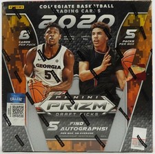 2020-21 Panini Prizm Draft Picks Basketball Factory Sealed Hobby Box 5 Auto