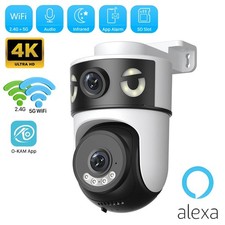 10MP 5K Dual Lens WiFi PTZ Camera Outdoor AI Human Tracking O-KAM App Security