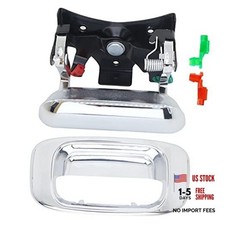 Chrome Tailgate Tail Gate Handle  Bezel for Chevy Silverado GMC Sierra 1500