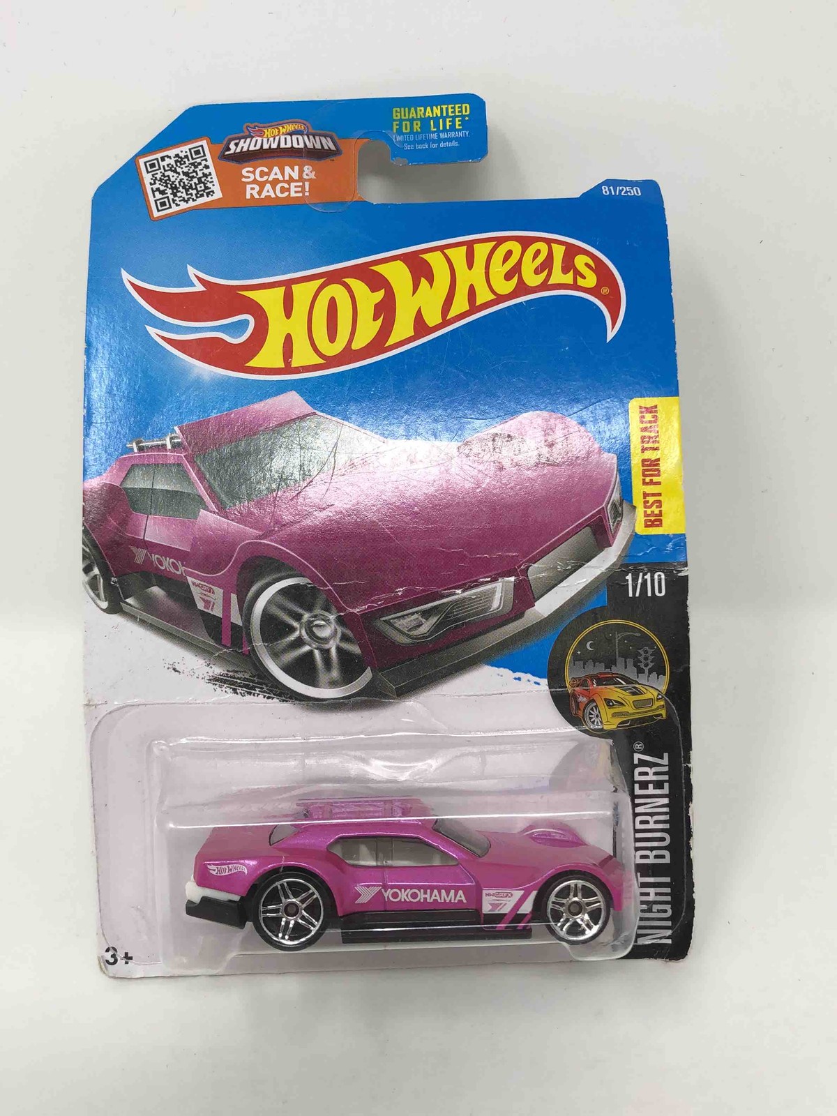 Hot Wheels 2016 Night Burnerz Driftsta 81/250, Pink