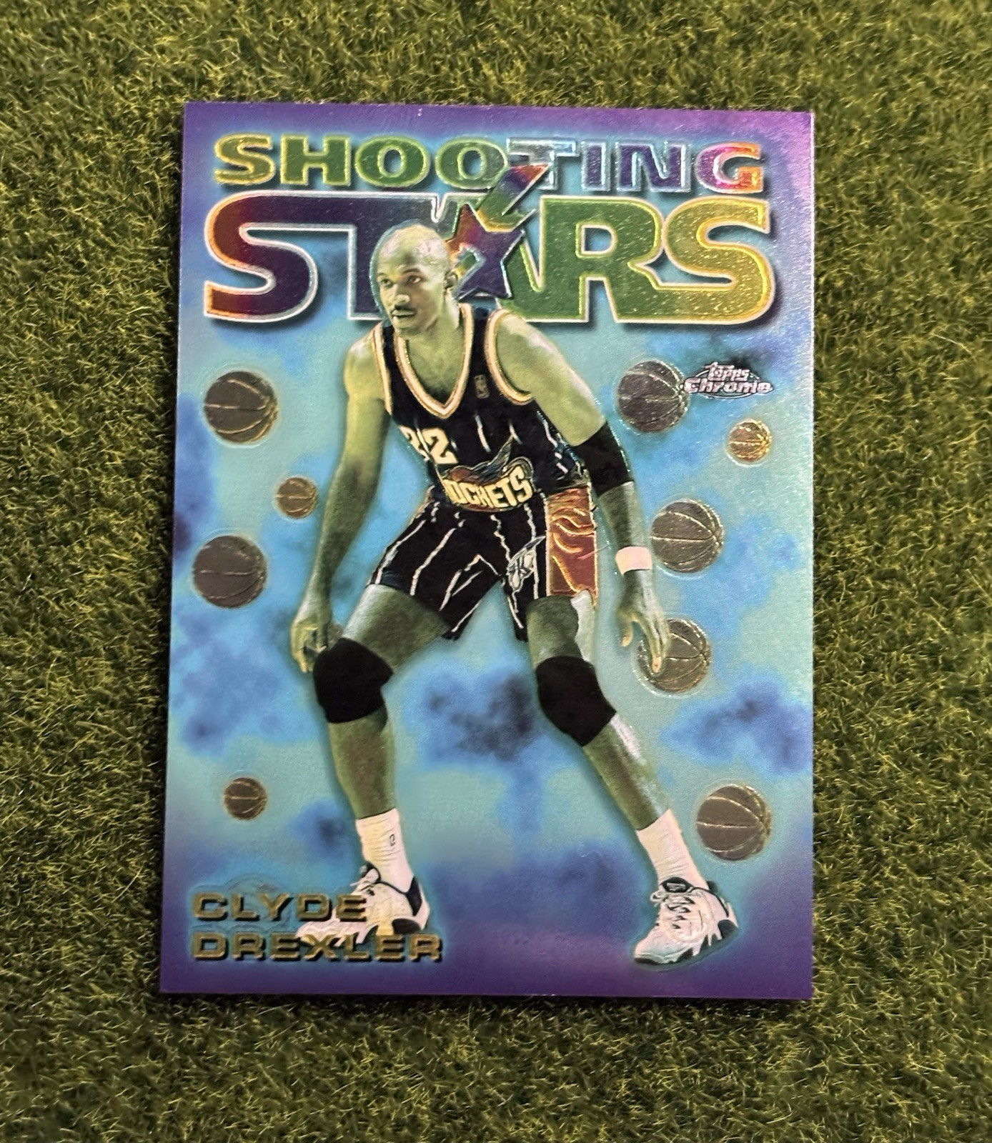 1997-98 Topps Chrome - Season's Best Shooting Stars Clyde Drexler #10 Refractor