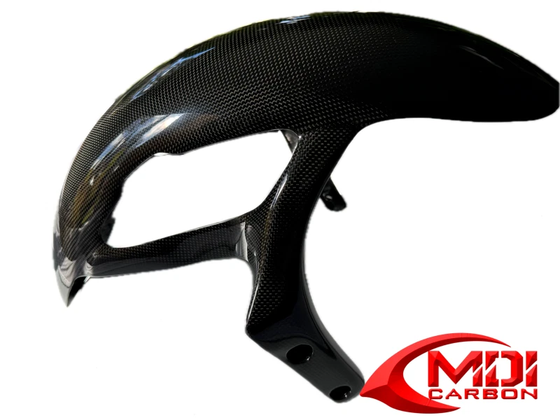 Guardabarros delantero abrazadera Ducati fibra de carbono Monster 600 750 900 Foto 4 de 4