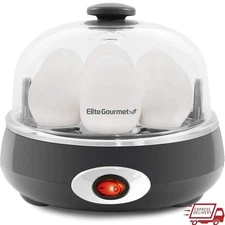 Rapid Egg Cooker 7 Easy Peel Hard Medium Soft Boiled Eggs Poacher Omelet Maker