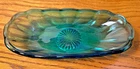 Anchor Hocking Fireking Glass FOUNTAINWARE Blue Banana Split Dish Vintage