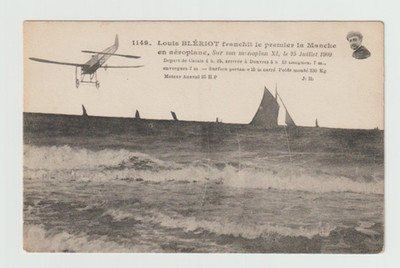 Frankreich, um 1910, Flugversuche  von Louis  Blériot,