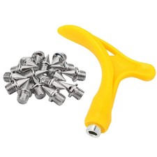 7mm 48Pcs Stainless Steel Track Spikes  Wrench tool Replacement For Men Shoes