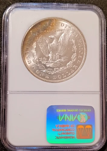 1888 $1 Morgan Silver Dollar from the Binion Collection NGC MS64 (Reverse Toned)