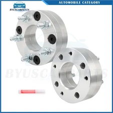 2Pcs 2" Conversion Wheel Adapters 4x114.3 to 5x114.3 12x1.5 4 Lug to 5 Lug Wheel
