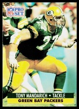 1991 Pro Set Tony Mandarich #157 Green Bay Packers
