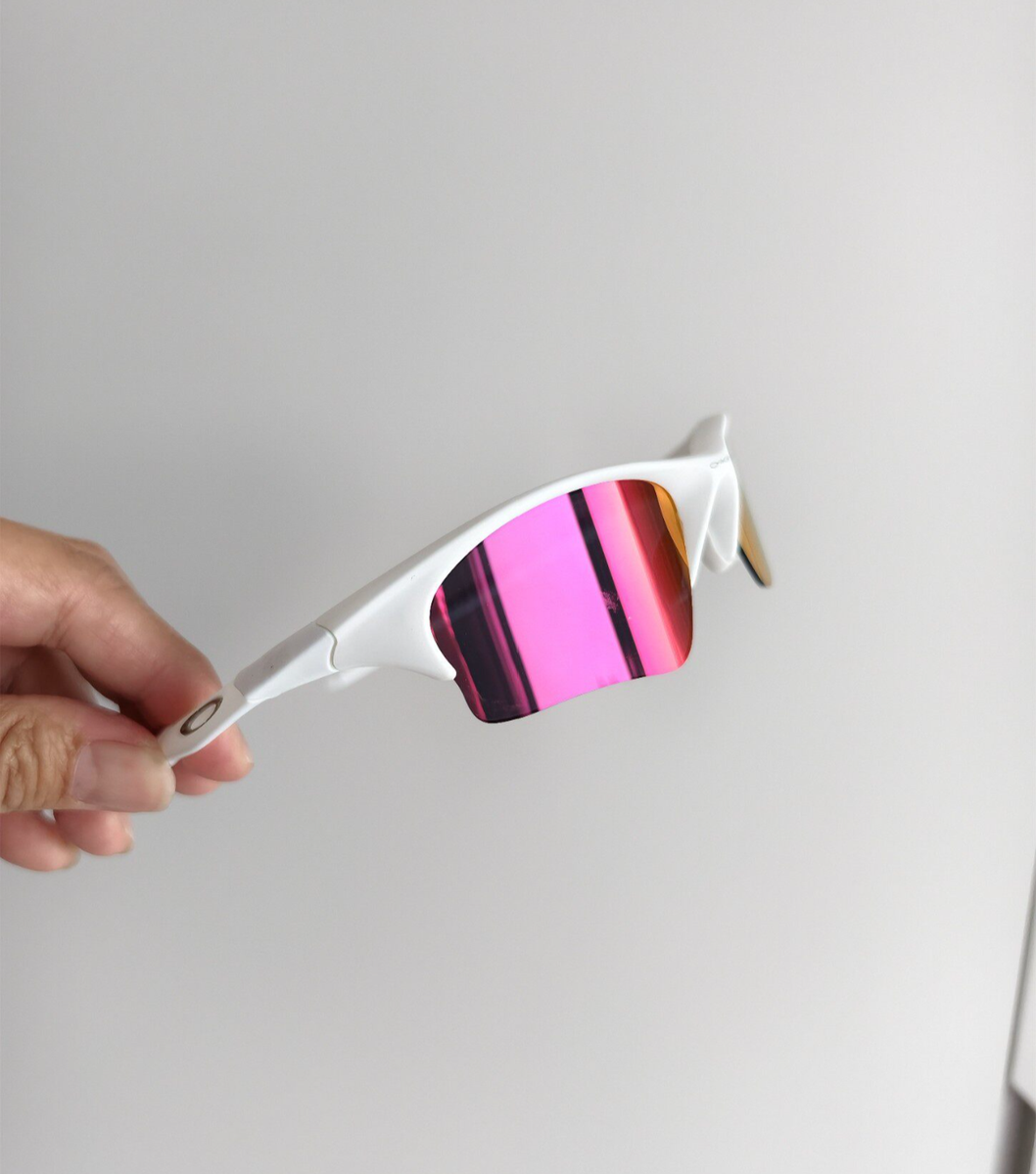 Oakley サングラス ホワイト/ブラック/レッド Oakley Flak 1.0 Lightweight POLARIZED Sunglasses White Frames