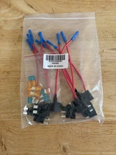 Nilight - 50040R 12V Car Add-a-Circuit Fuse Adapter w/Standard and Mini - 10 pk
