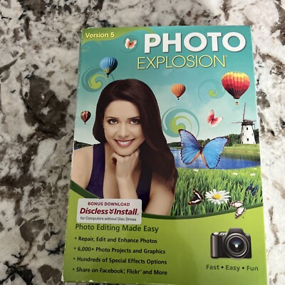 PHOTO EXPLOSION Version 5 - Photo Editing Software - Special Effects!