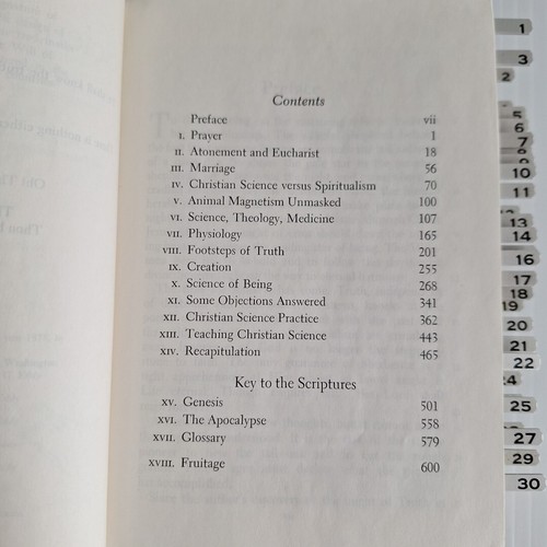 1934 Christian Science & Health Key To Scriptures Mary Baker Eddy Metal Tabs HC - Picture 14 of 21