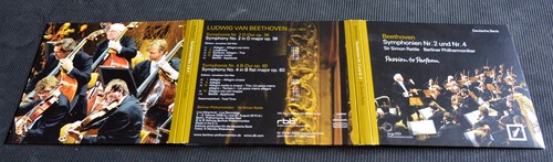 CD BEETHOVEN Symphonie 2 & 4 Simon Rattle BPO Berliner Philharmoniker Stiftung