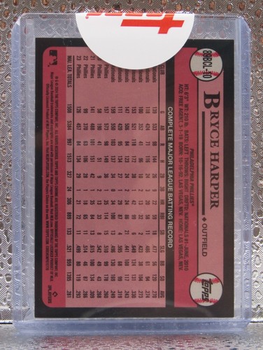 2024 BRYCE HARPER 1989 TOPPS CHROME LAYER VARIATION FACTORY SEALED #08/25 SSP - Picture 2 of 4