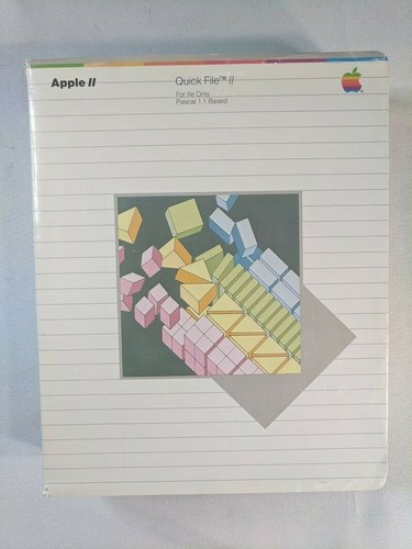 Apple II Quick File II for IIe Only Pascal 1.1 Based w/Original Box & Manual - Picture 8 of 12