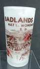 VTG Federal "F" Badlands National Monument South Dakota Frosted Souvenir Glass