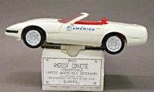 1992 AMERICA-3 CORVETTE CONVERTIBLE arctic white dealer promotional model MIB