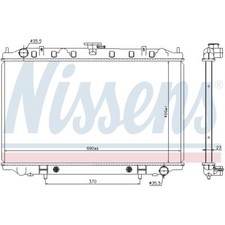 Radiatore Radiatore Motore Auto NISSENS per NISSAN MAXIMA/MAXIMA QX IV A32 Cefiro