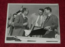 1947 Press Photo Florida Governor Millard Caldwell & James M Landis Pan Am 20th