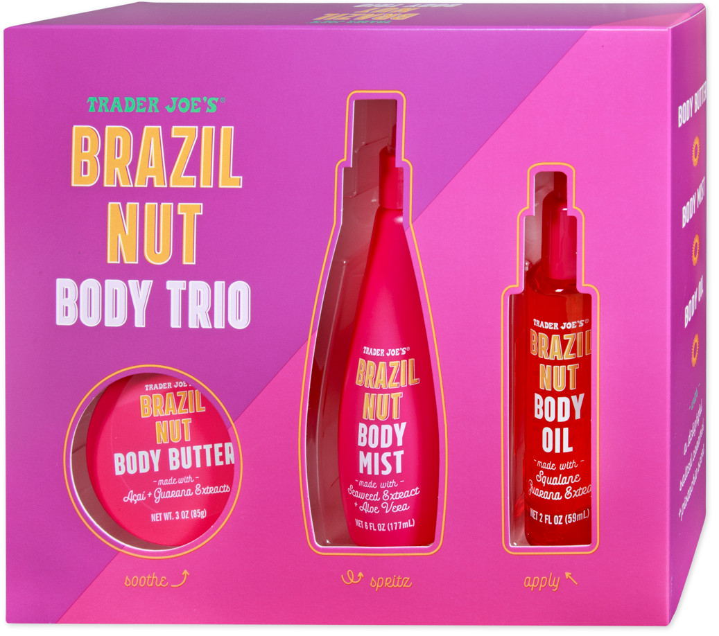Trader Joe&rsquo;s Brazil Nut Body Butter Mist Oil Trio Set *New*