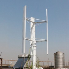 5KW 5000W Vertikal Windkraftanlage 48V 220V Windgenerator Blätter 3.2M Windräder