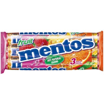 Mentos Fruit 3er Pack