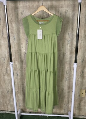 white maxi dress knit Wrenna Bell Sleeve Knit Maxi Dress White main image 1
