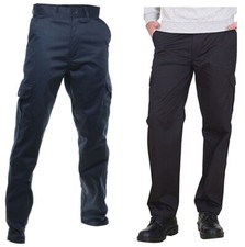 Mens Combat Trousers Cargo Work Pants Multi Pocket Heavy Duty Utility Workwear