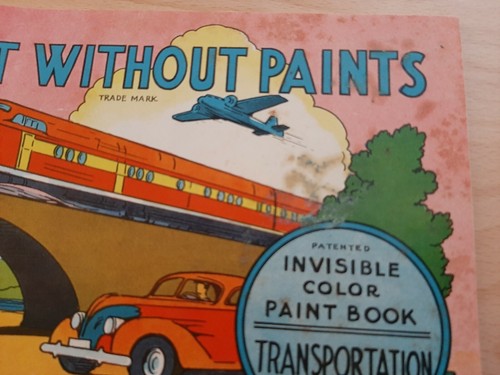 Paint Without Paints 0120 Books A C and D 1939 Invisible Coloring Book Box Lot - Picture 7 of 9
