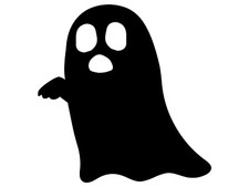 Ghost Spooky Window Sticker Halloween Theme Car Water Proof Bottle Vinyl Decal