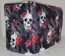 Skulls Webs & Roses Toaster Cover