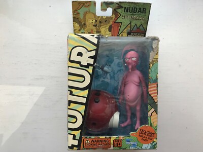 Verpackt TOYNAMI Futurama Basic Serie Nudar Pink Alien Actionfigur Cartoon