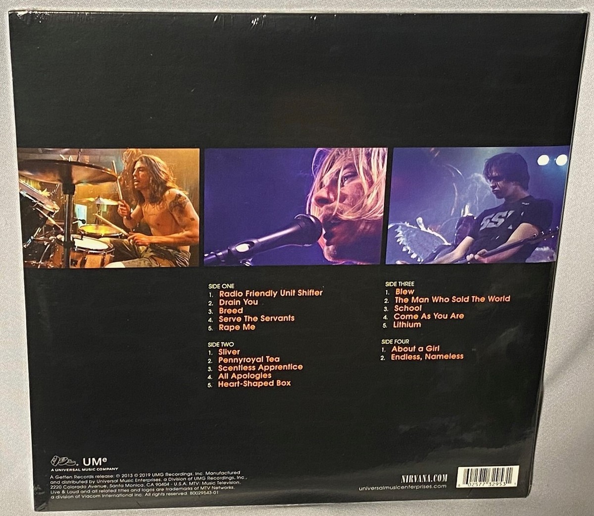 LP NIRVANA Live and Loud (180g 2LPs AUDIOPHILE Vinyl, 2019) NEW