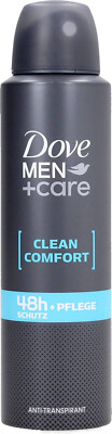 8712561254595 Dove Men Clean Comfort Antitranspirant Spray 150 ml Unilever