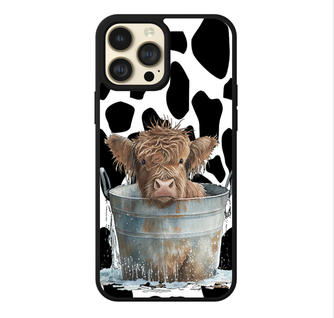 Cow Print Otterbox Sleek Case Iphone 12 Cow Print Highland Cow