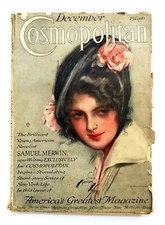 Antique 1915 COSMOPOLITAN Magazine from December '15 Monthly Mag Nice Condition
