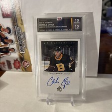 Charlie Coyle 2022 UD SP Authentic Auto 10/10!