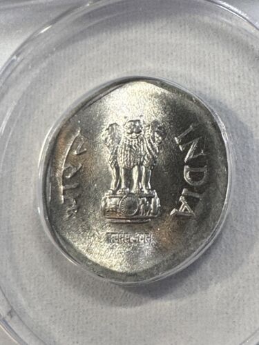 1988 (b) India 20 Paise Graded MS 65 by ANACS - Picture 7 of 8