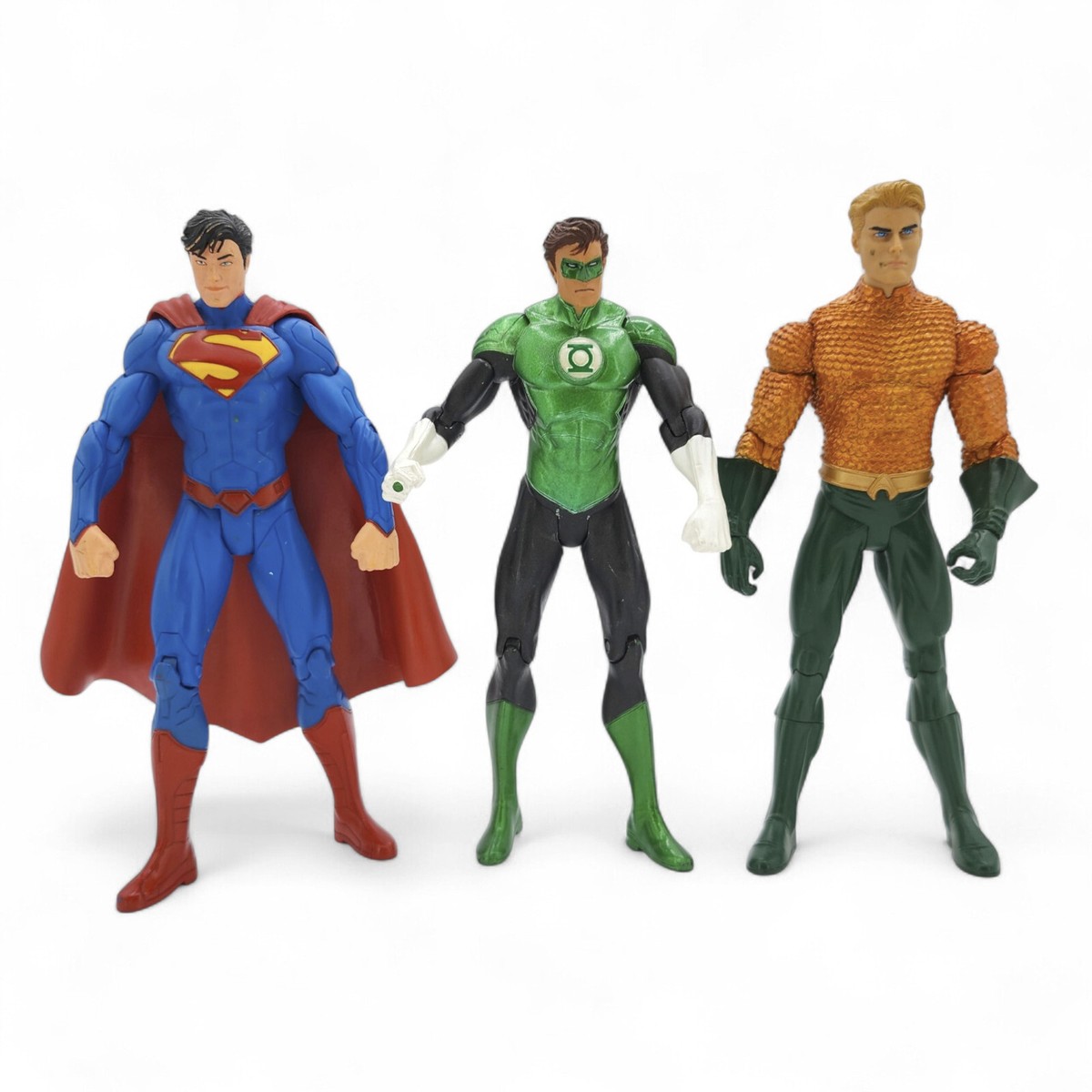 Lot of 3 DC Direct Superman Aquaman Green Lantern New 52 Justice