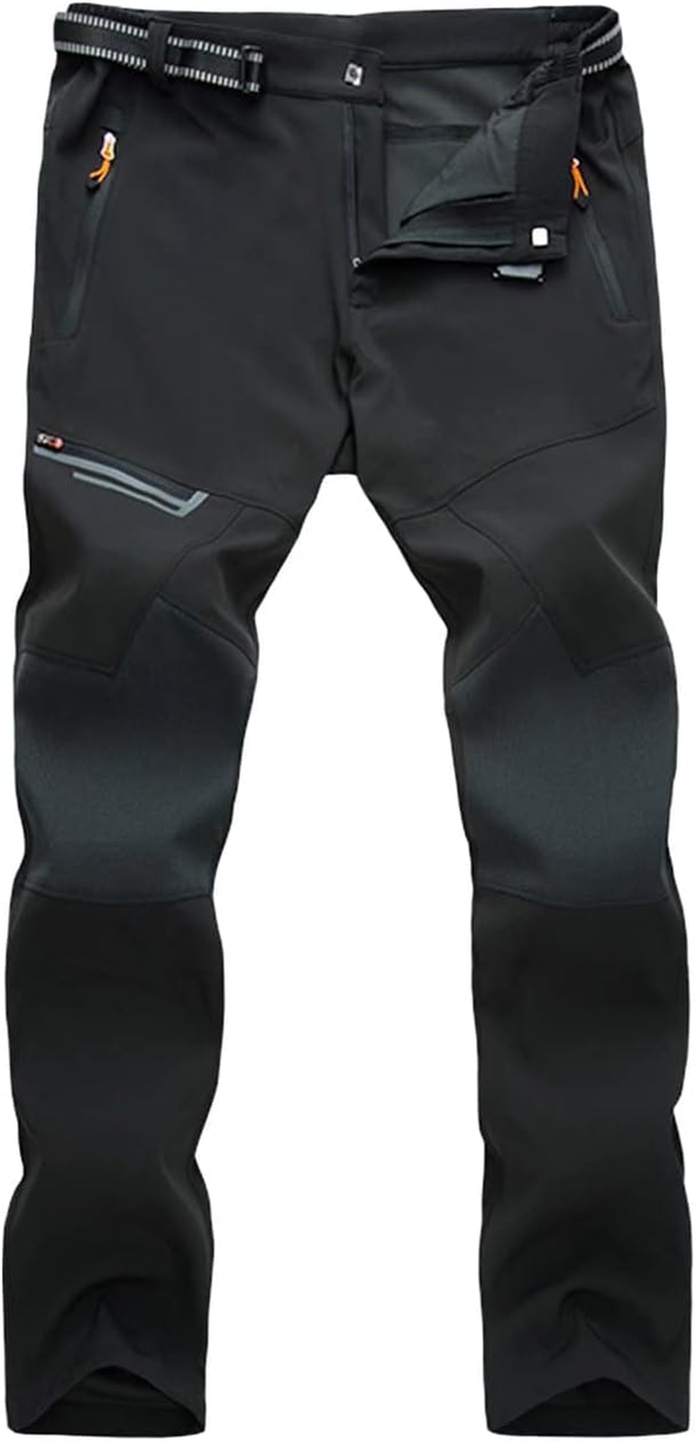 Men's Quick-Dry Water-Resistant Hiking Pants with Reinforced Knees & 4 Zip Pockets