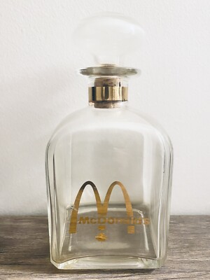 1974 Gold Print McDonalds Decanter - Collectors Item - Executive Edition