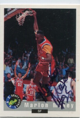 1992 Classic Draft - MARION MAXEY - Hand Signed Autograph - UTEP  MINERS